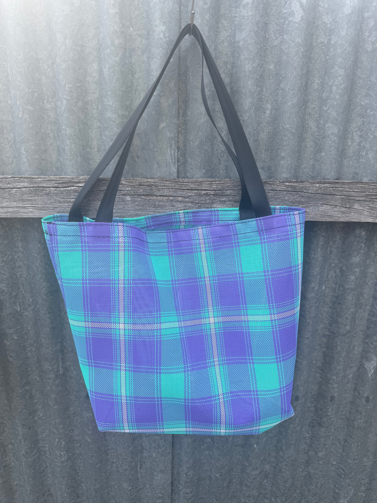 Mesh Shopping bag - (Ready Made) - purple
