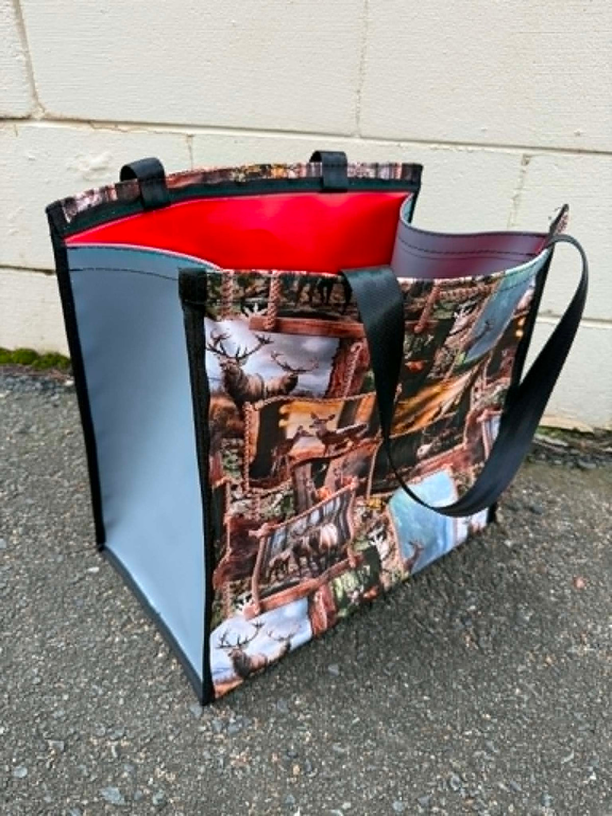 Pvc and fabric shopping bag - Deer