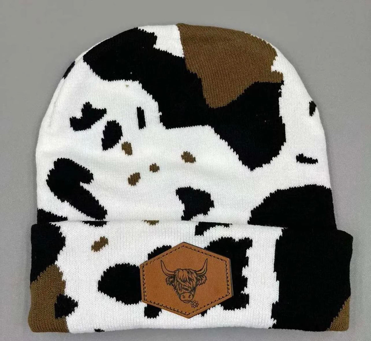 Cow print beanie - Highland cow 10