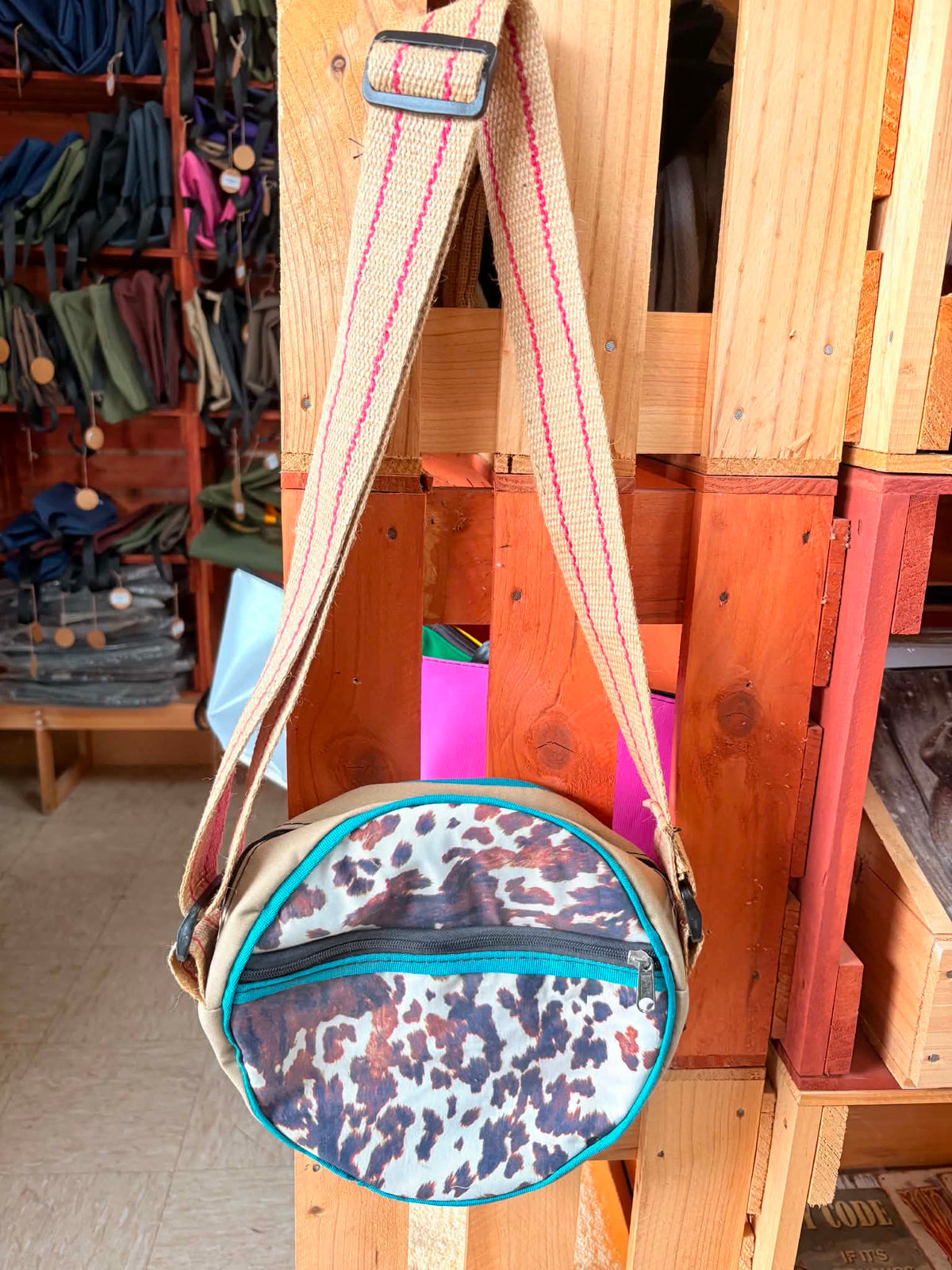 SALE- Selena Cross Body Cow print bag