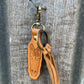Tooled leather Keyring