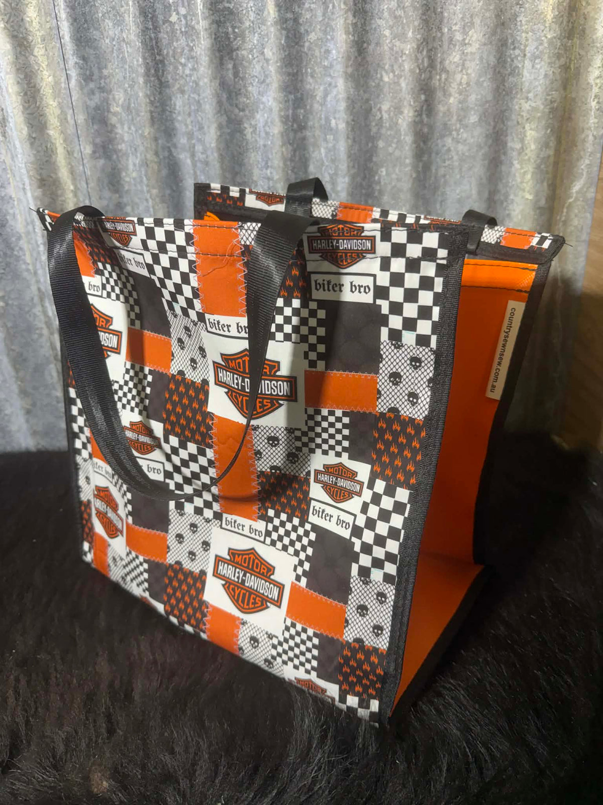 Pvc and fabric shopping bag - Harley D