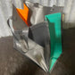 PVC Shopping bag -  (Ready Made) Black, teal, orange