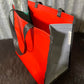 PVC Shopping bag -  (Ready Made) Red, grey, green
