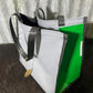 PVC Shopping bag -  (Ready Made) Grey, green, black