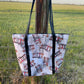 Fabric Shopping bag with ZIP - (Ready Made) Welcome to the Shit Show