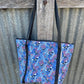Fabric Shopping bag with ZIP - (Ready Made) Magpies
