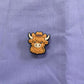 Croc Charm - Highland cow - cowboy hat