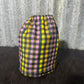 Fabric sock savers- PINK, YELLOW, ORANGE, PURPLE. gingham
