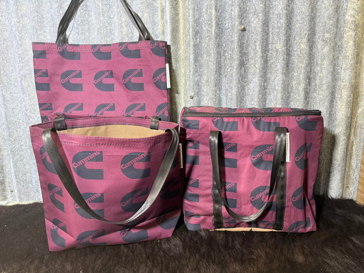 Ready made Shopping Bag Set (insulated cooler bag) - Maroon C