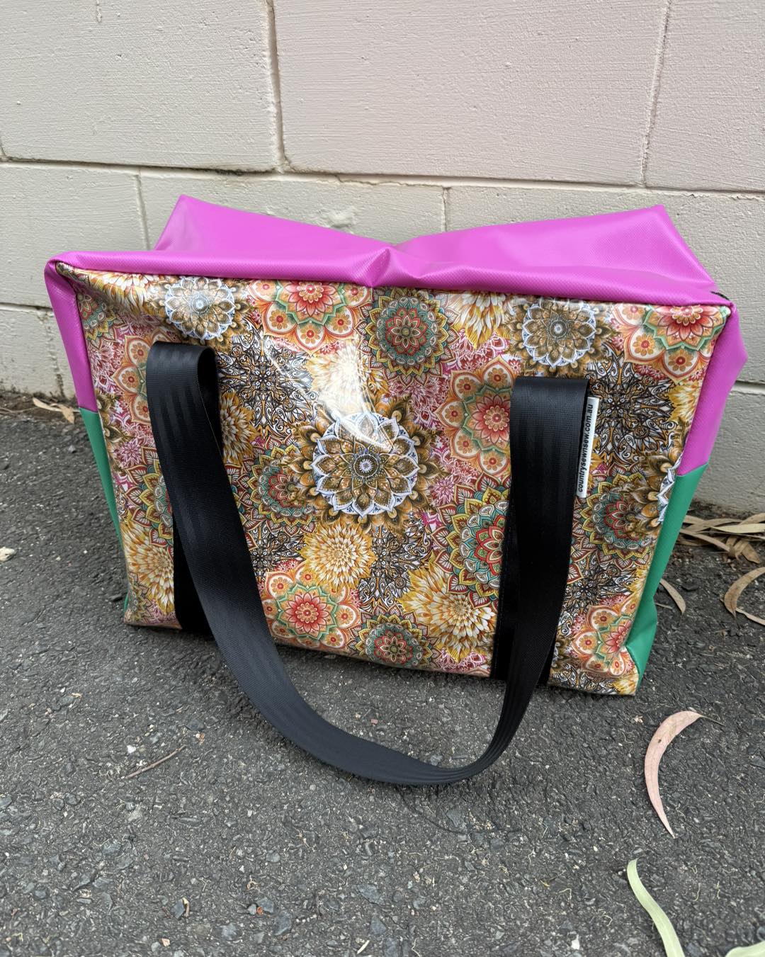pvc MEDIUM overnight bag - mandala