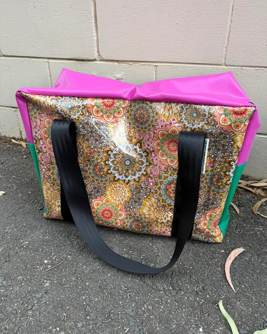 pvc MEDIUM overnight bag - mandala