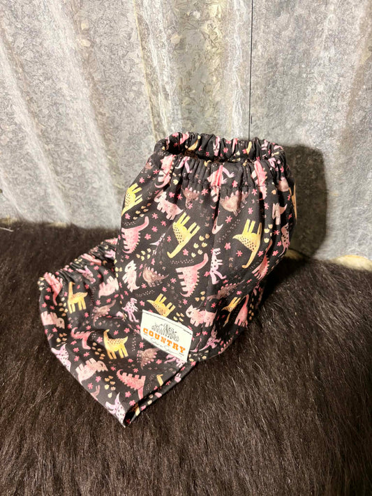 Fabric sock savers- Pink dinosaur
