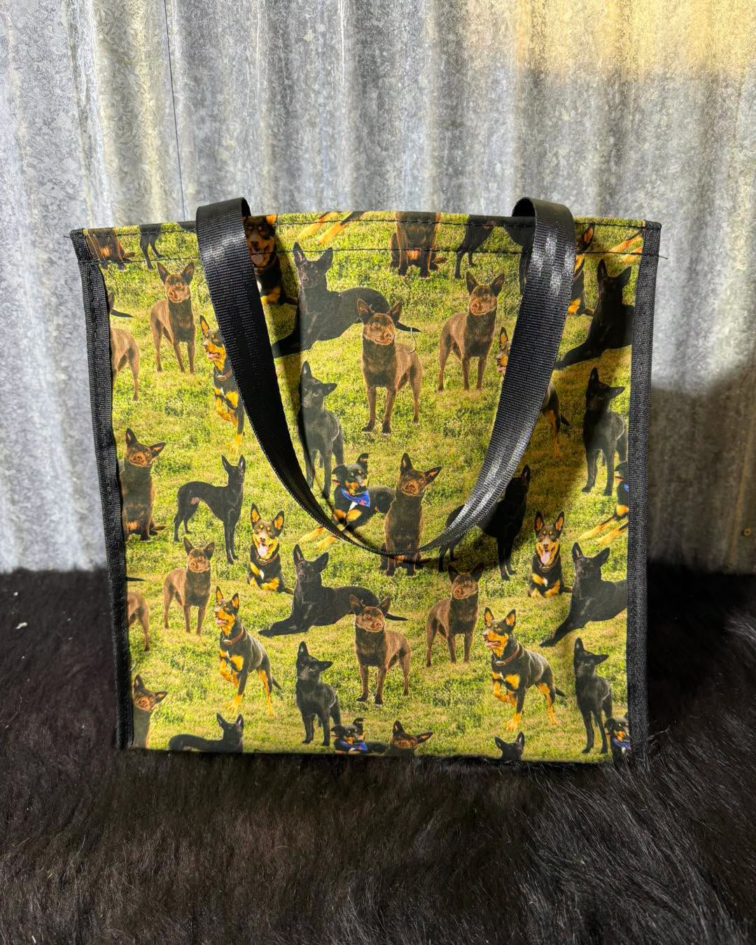 Pvc and fabric shopping bag - Kelpies