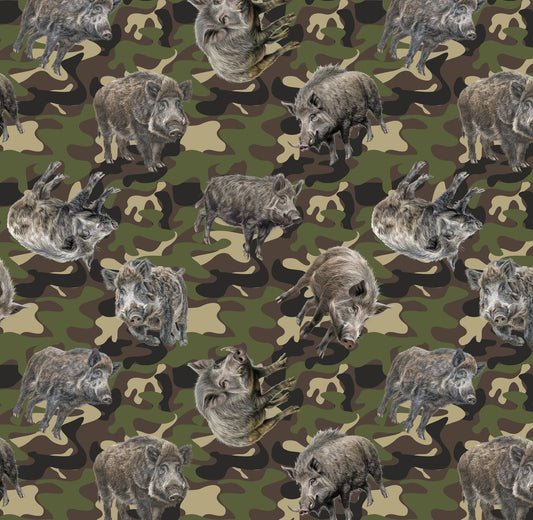 Pre Order Swag Blanket - Feral Pig and  Green camo