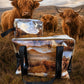 PVC MEDIUM overnight bag and Toiletry bag set - Highland Cows
