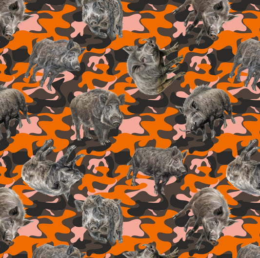 Pre Order Swag Blanket - Feral Pig and Orange camo