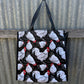 Pvc and fabric shopping bag - Chickens