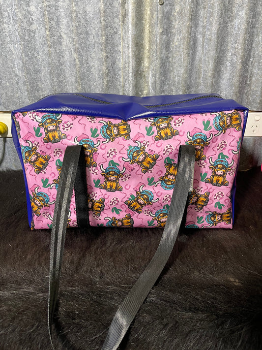 pvc overnight bag -  Moody cow