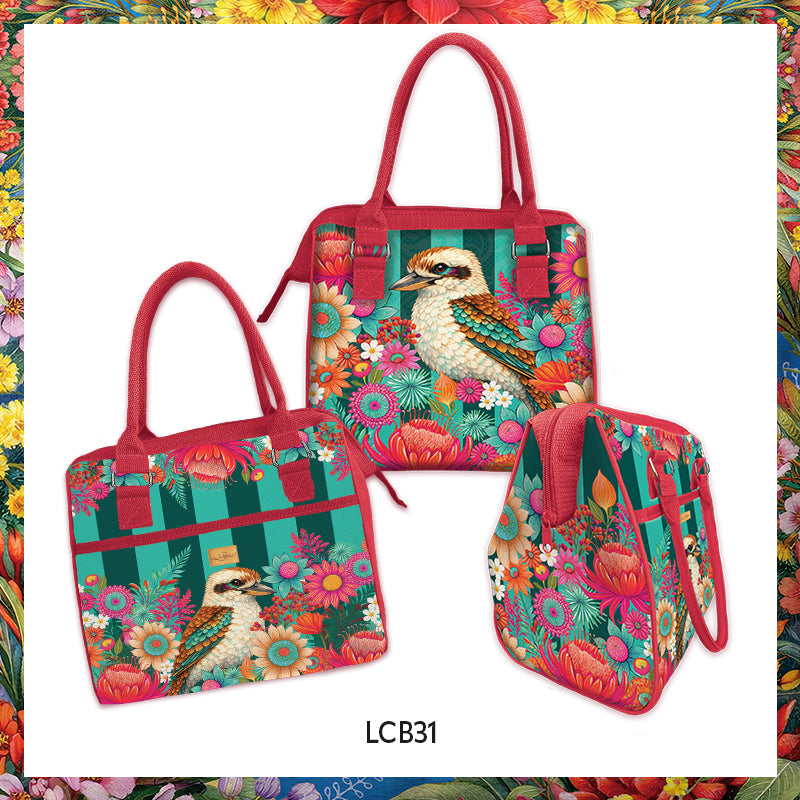Lisa Pollock - Lunch Tote cooler bag - PRE ORDER - Brilliant Kookaburra