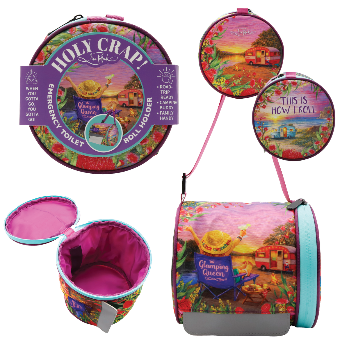 Lisa Pollock - Emergency Toilet paper Roll Holder - PRE ORDER -Glamping Queen Rules