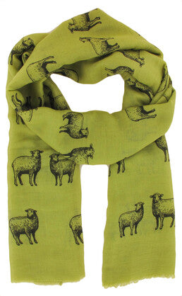 Scarf - Sheep Scarf - Olive