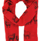 Scarf - Sheep Scarf - Red