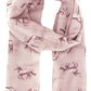 Scarf - Horse Scarf - Dusty Pink