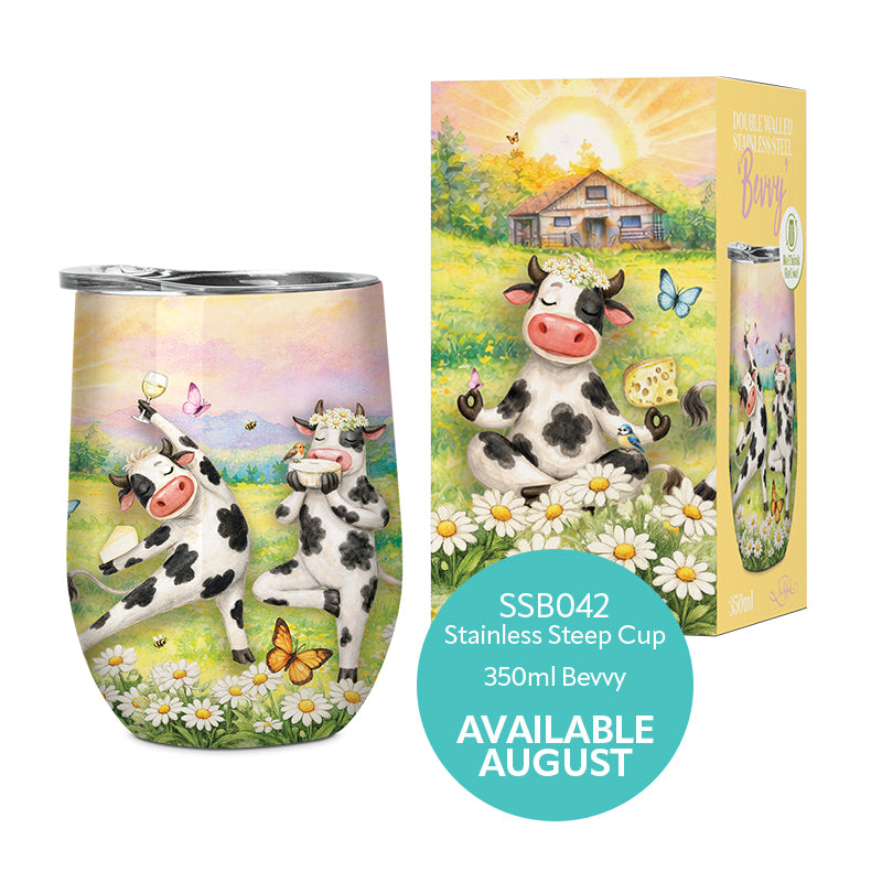 Lisa Pollock Stainless Steel Bevvy - PRE ORDER - Calm your farm