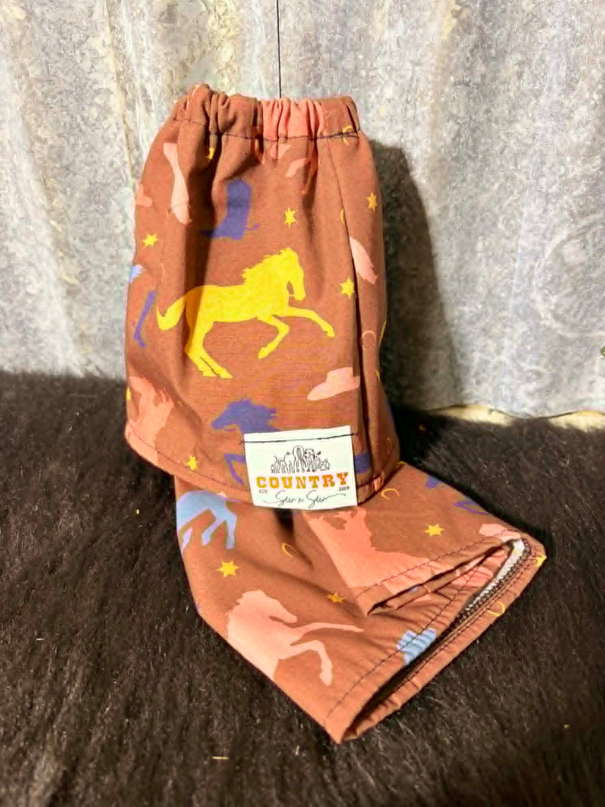 Fabric sock savers- Country western brown