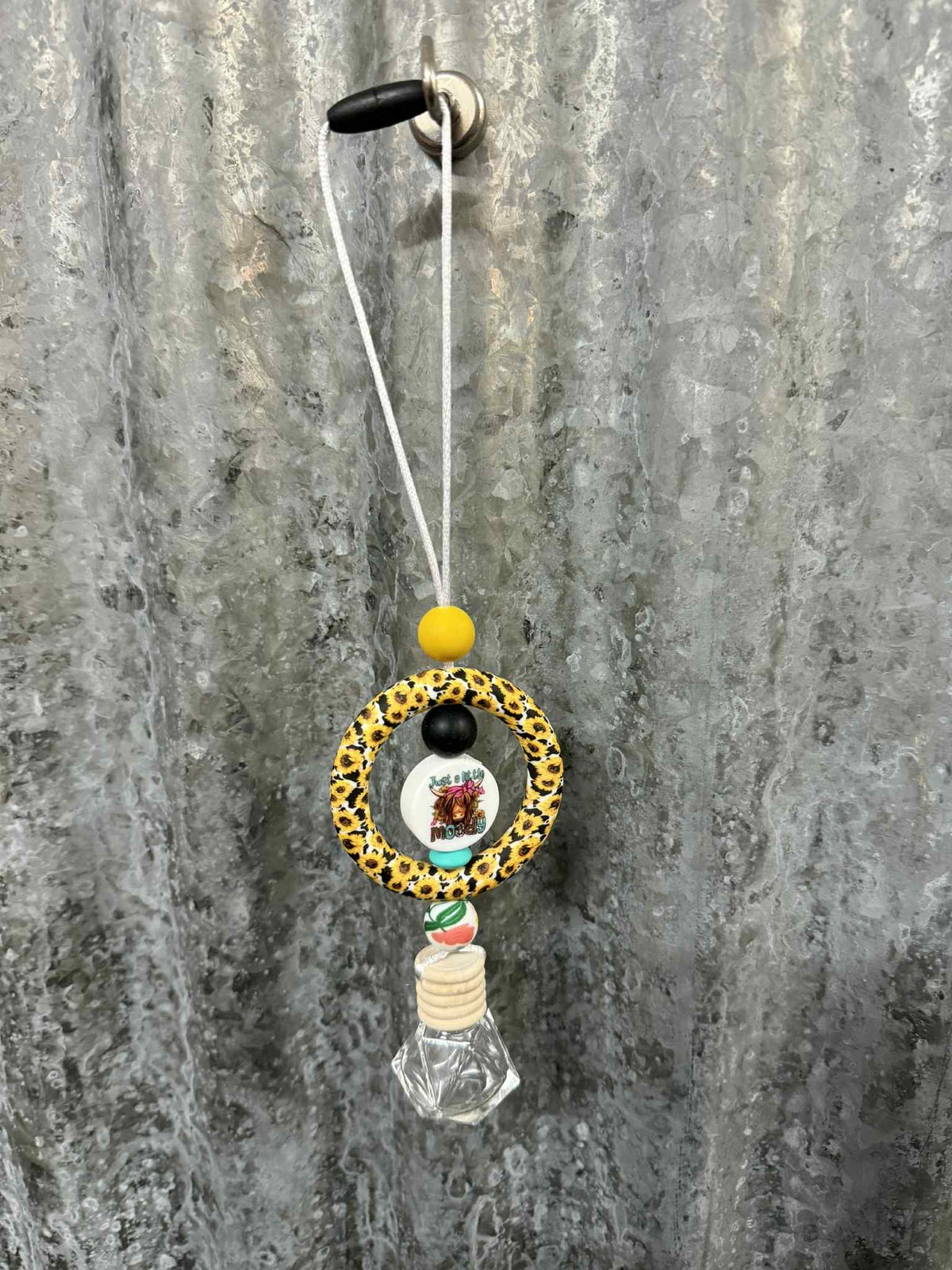 Ring Car Freshener - Sunflowers and Just a Little Moody