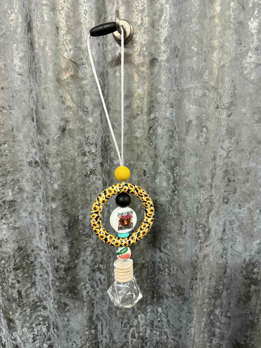 Ring Car Freshener - Sunflowers and Just a Little Moody