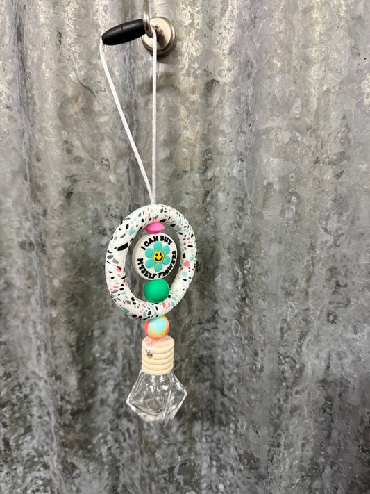 Ring Car Freshener - Speckle and I can buy myself flowers