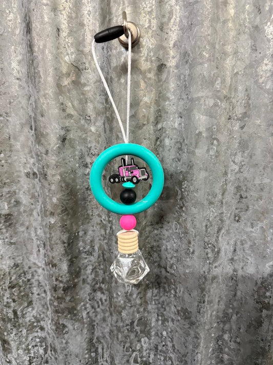 Ring Car Freshener - Pink Truck