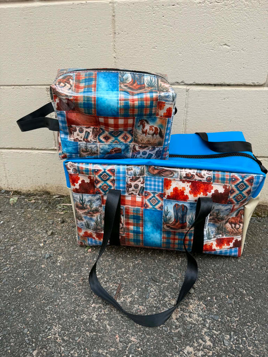 Ready made Overnight bag and toiletry bag set - Yeehaw